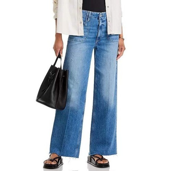 PAIGE Denim - NEW Paige Anessa 31" High Rise Wide Leg Jeans in Viva Size 28